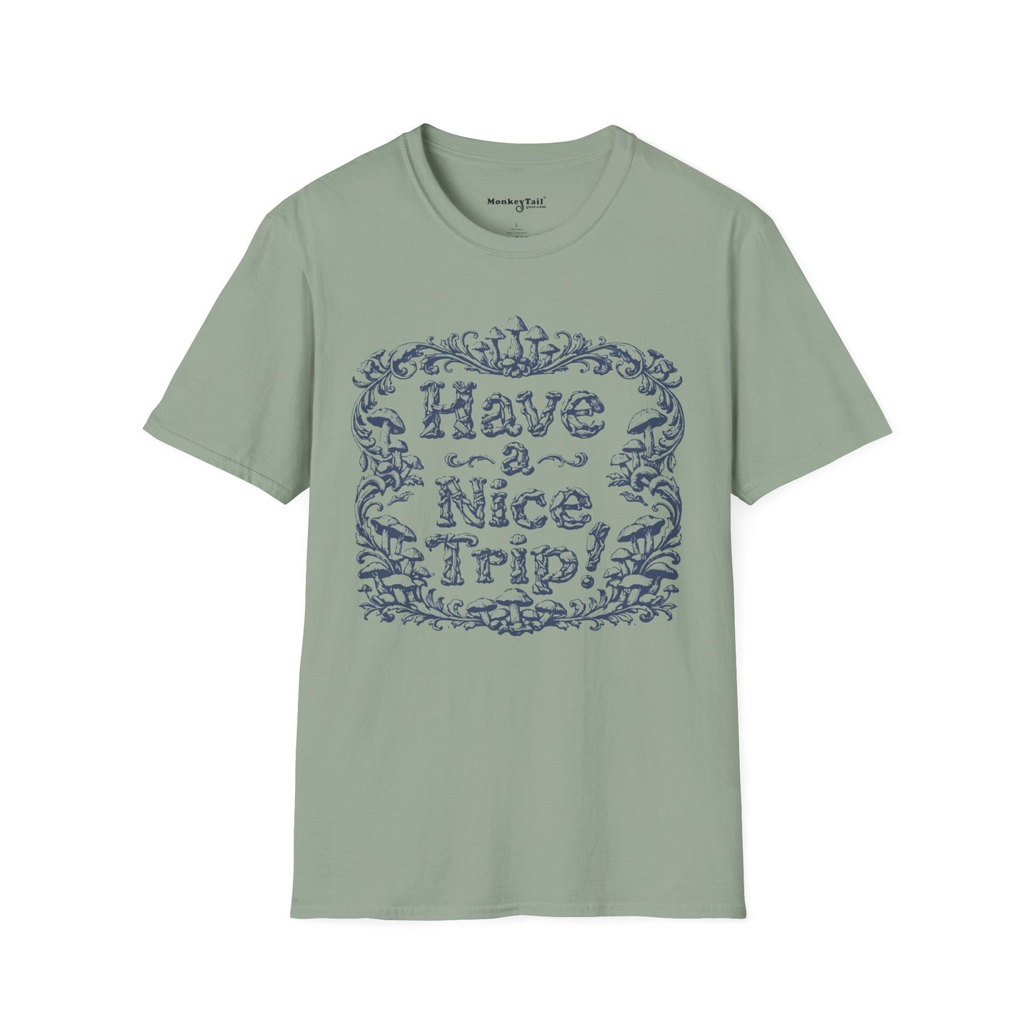 Have a Nice Trip - Mushroom Line Art T-Shirt