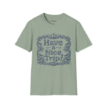 Have a Nice Trip - Mushroom Line Art T-Shirt