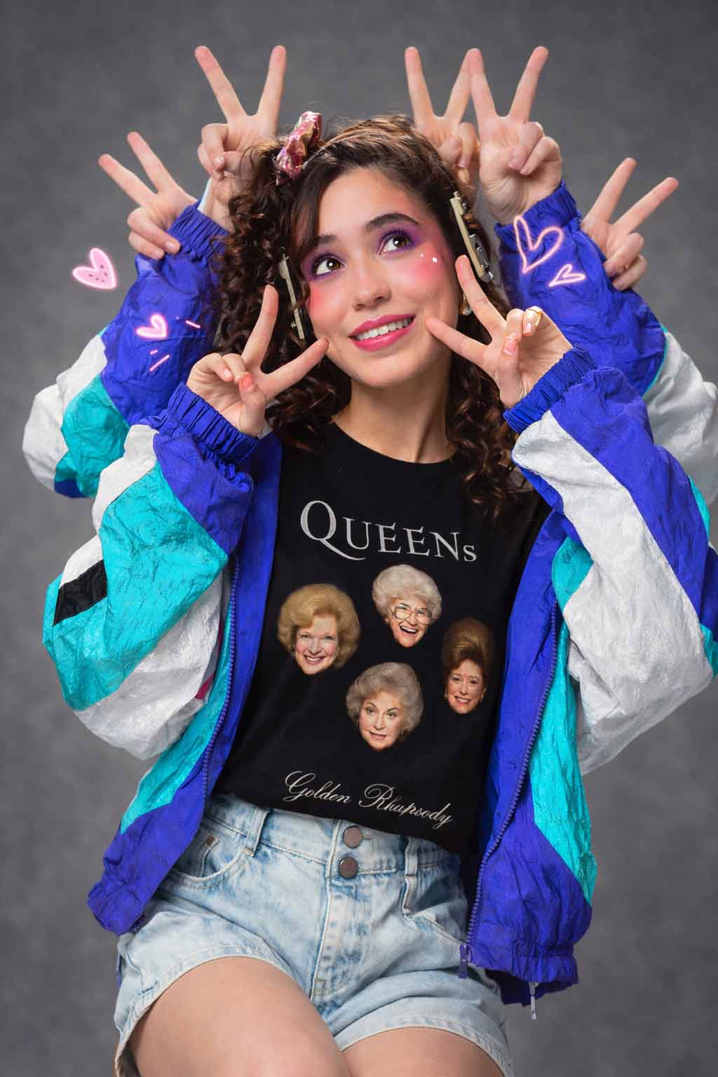 QUEENs Golden (Girls) Rhapsody Mock Album T-Shirt