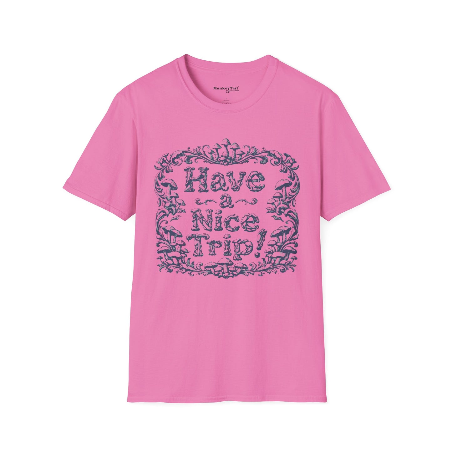 Have a Nice Trip - Mushroom Line Art T-Shirt