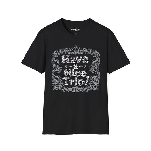 Have a Nice Trip - Mushroom Line Art T-Shirt