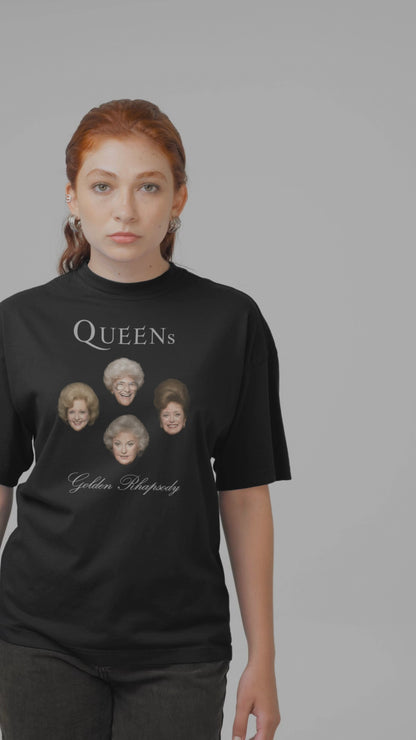 QUEENs Golden (Girls) Rhapsody Mock Album T-Shirt
