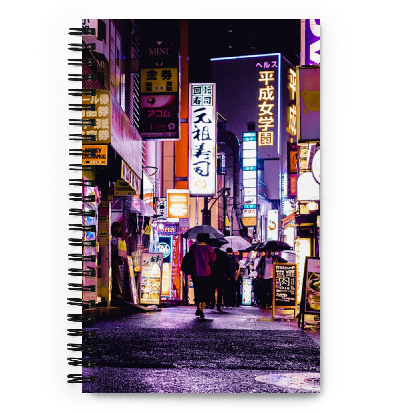 'Tokyo Nights' Spiral notebook